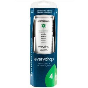 NEW! everydrop by Whirlpool Ice and Water Refrigerator Filter 4, Pack of 1